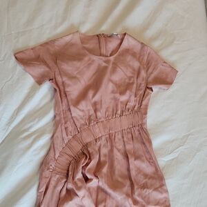 Dagmar Elegant Blush Midi Dress